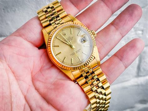 solid gold rolex datejust|Rolex Datejust full gold.